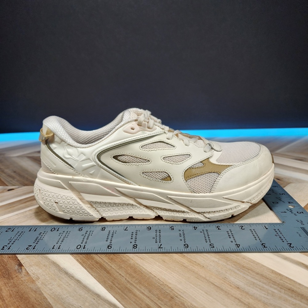 Hoka U Clifton L Athletics Vanilla Wheat Shoes 1160050 VLW Women US 11.5 M 10.5 - Picture 10 of 11